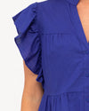 Cobalt Blue Teired Mini Dress