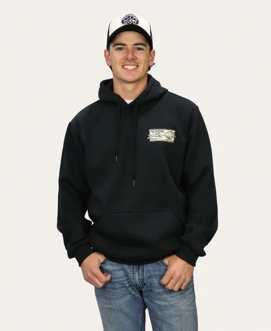 Pig Chasing Australia - Contour Hoodie - Faded Black