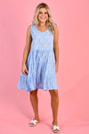 Maui Fern Dress - Scallop Blue