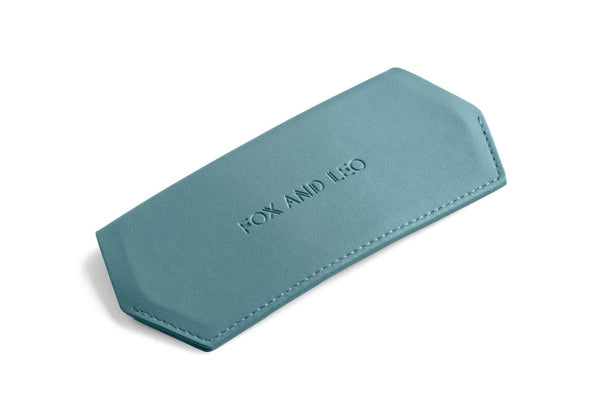 FOX AND LEO Glasses Case in Teal