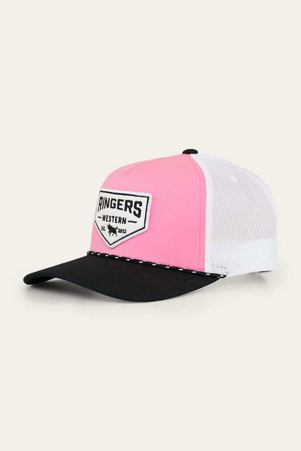 Ringers Western Garage Trucker Cap - Melon/Black