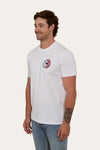 Ringers Western Signature Bull Flag Tee - White