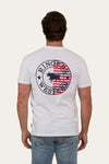 Ringers Western Signature Bull Flag Tee - White