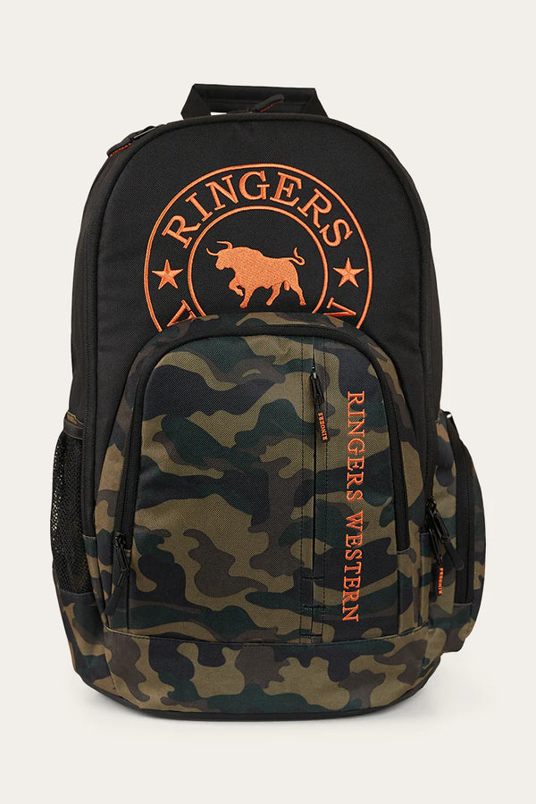 Ringers Western - Holtze Backpack in Black with camo