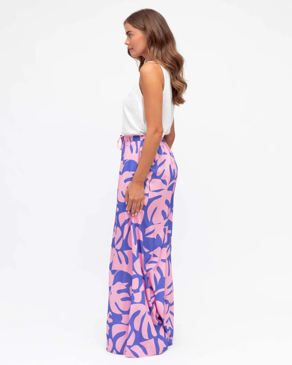 Noa Blue Wide-Leg Pants