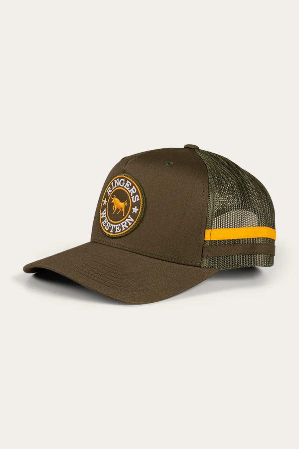 Ringers Western - McCoy Trucker Cap - Army / Orange