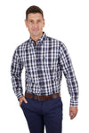 Thomas Cook Men's Cain Check 1 Pocket Long Sleeve Shirt