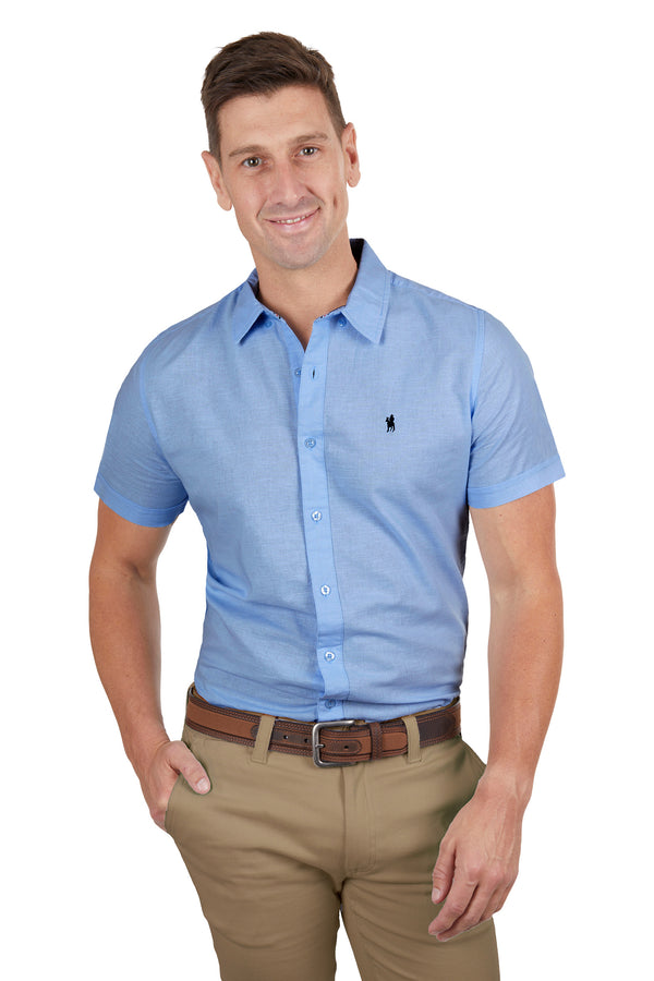 Thomas Cook Mens Linen Tailored SS Shirt