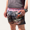 Cruiser Sunset Footy Shorts - Zip Pockets