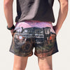 Cruiser Sunset Footy Shorts - Zip Pockets