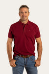 Ringers Western - Essential Mens Polo in Burgundy