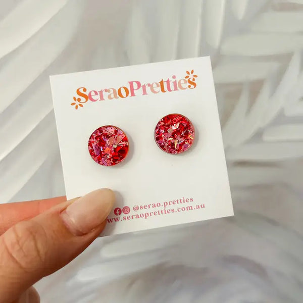 Red Foil Studs