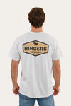 Ringers Western - Servo Mens Loose Fit T Shirt in White