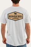 Ringers Western - Servo Mens Loose Fit T Shirt in White