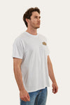 Ringers Western - Servo Mens Loose Fit T Shirt in White