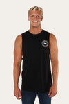 Ringers Western - Signature Bull Mens Muscle Tank - Black/White