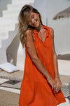 Suzie Short Dress - Burnt Orange