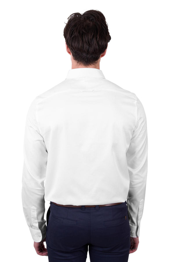 Thomas Cook - Men's Callum Tailored Long Sleeve Shirt in White