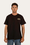 Ringers Western - Servo Mens Loose Fit T-Shirt in Black / Camo