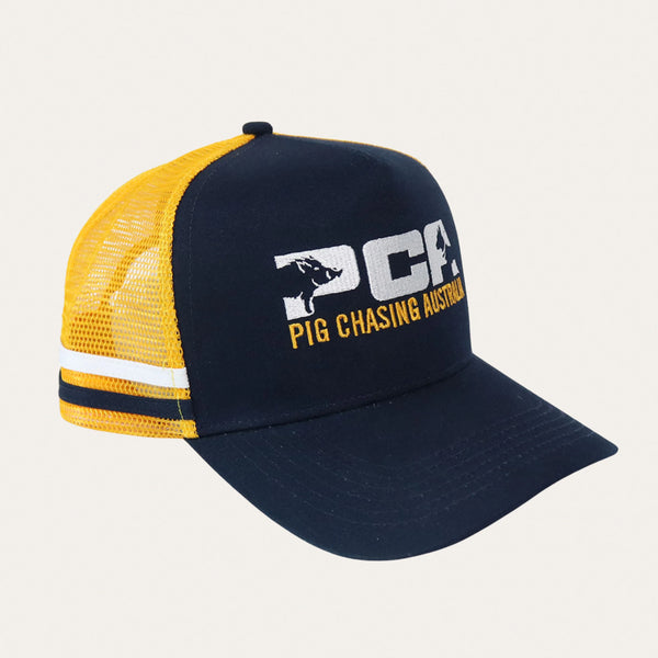 PCA Trucker Cap - Navy/Orange