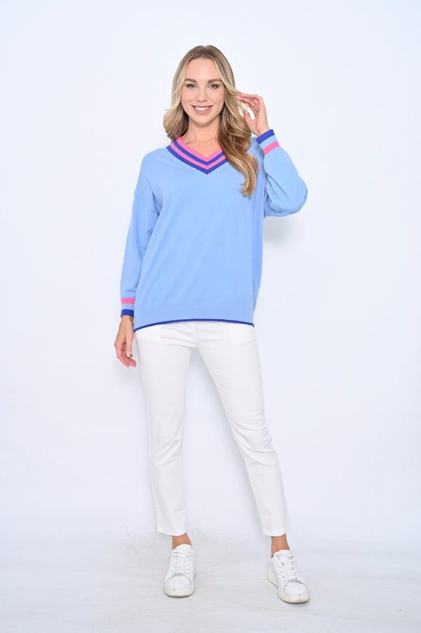 Cali & Co - Stella V-Neck Jumper