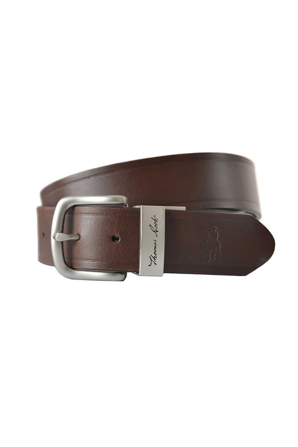 Thomas Cook Signature Reversible Belt - Silver/Brown/Black