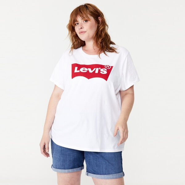 Levi's Women's Plus Size Logo Perfect Tee, available at Harley and Rose